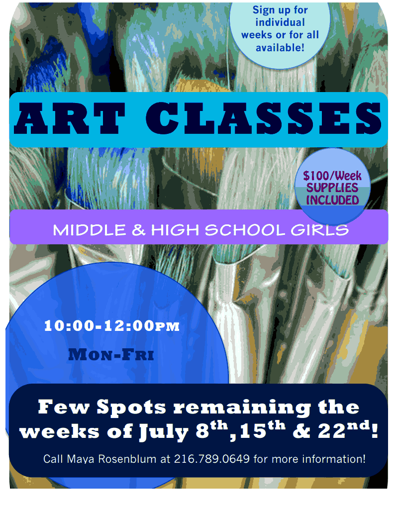 Art Classes For Middle High School Girls Just A Few Spots Left