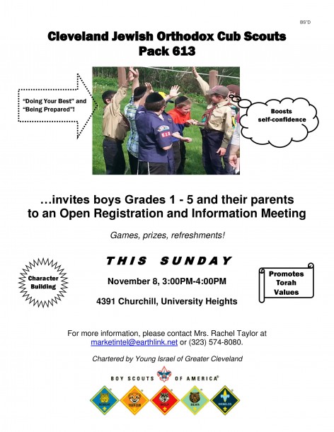 Sunday Nov 8 Cub Scouts Meeting (1)