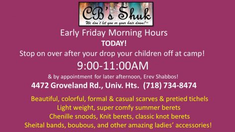 early friday open hours