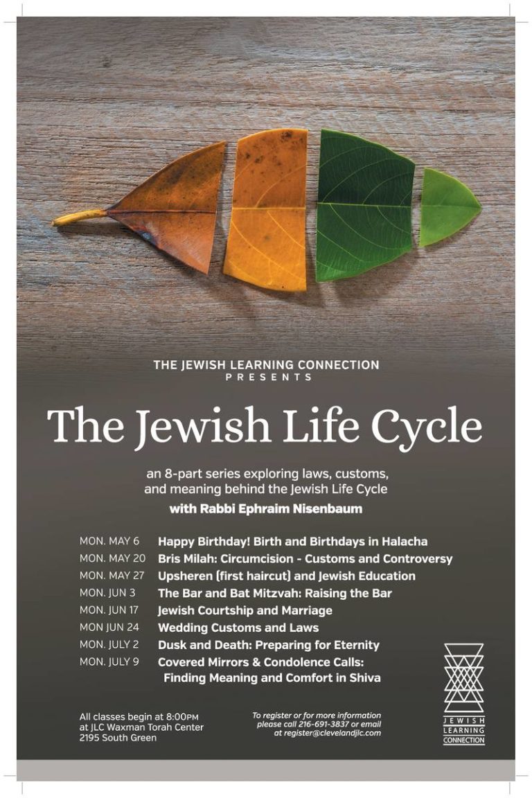 Jewish Learning Connection Explores The Jewish Life Cycle